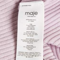 Maje Light Purple Embroidered Knit Mysany Sweater M