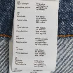 Pre Owned Maje Blue Denim Wrap Skirt S Waist 28"