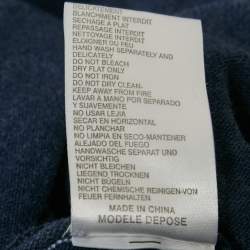 Maje Blue Silk Knit Sweatshirt One Size 