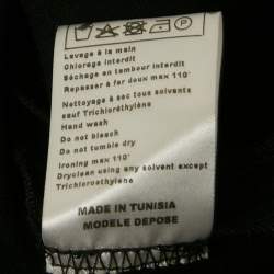 Pre Owned Maje Black Crepe Draped Mini Dress L