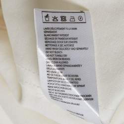 Pre Owned Maje White Fil-Coupe Tulle Midi Skirt M