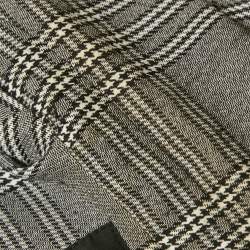 Maje Grey Plaid Houndstooth Single Breasted Blazer M