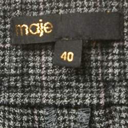 Maje Black Houndstooth Skorts L