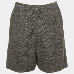 Maje Black Houndstooth Skorts L