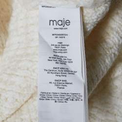 Maje Ivory Tweed Oversized Jacket L