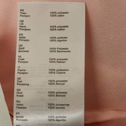 Pre Owned Maje Pink Chiffon Tie-Up Neck Blouse M