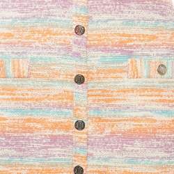 Maje Multicolor Tweed Cutout Detail Sleeveless Mini Dress XS