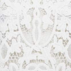 Maje White Lace Sleeveless Sheer Top M