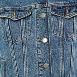 Pre Owned Maje Blue Denim Embellished Jacket M