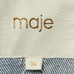 Pre Owned Maje Blue Denim Embellished Jacket M