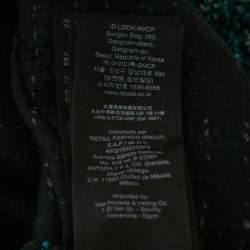 Maje Forest Green Button Front Crop Jacket XL