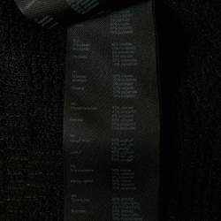 Pre Owned Maje Black Patterned Knit Sleeveless Long Dress S