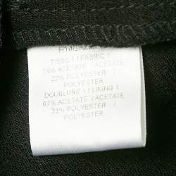 Pre Owned Maje Black Crepe Smocked Mini Dress M