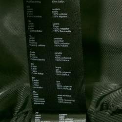 Pre Owned Maje Black Leather Biker Jacket S