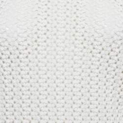 Pre Owned Maje White Textured Crochet Long Top S