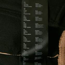 Pre Owned Maje Tan Leather Zip-Up Jacket S