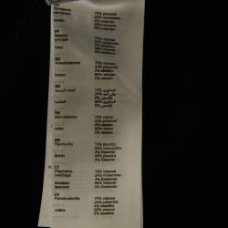 Pre Owned Maje Black Jersey Ruffled Off-Shoulder Bodysuit L