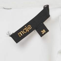 Pre Owned Maje White/Black Cotton Shirt Dress and Skirt Set M