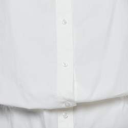 Pre Owned Maje White/Black Cotton Shirt Dress and Skirt Set M