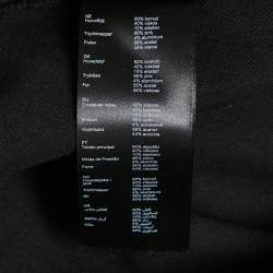 Pre Owned Maje Black Cotton Button Detail Mini Skirt S