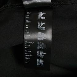 Pre Owned Maje Black Cotton Button Detail Mini Skirt S