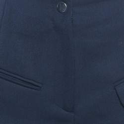Pre Owned Maje Navy Blue Wool Blend Shorts S