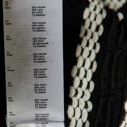 Pre Owned Maje Black Knit Julane Flared MIni Skirt M