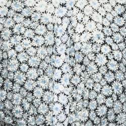 Pre Owned Maje White Daisy Dévoré Flared Mini Dress S