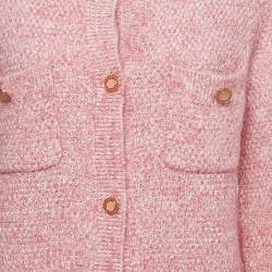 Pre Owned Maje Rose Lurex Knit Button Front Cardigan M