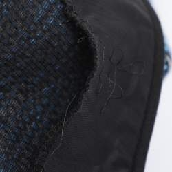 Pre Owned Maje Blue Tweed Sleeveless Mini Dress S