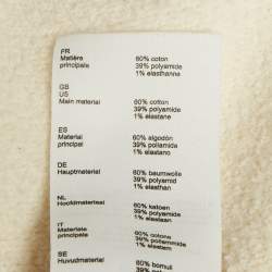 Pre Owned Maje White Tweed Knit Chain Detail Mini Skirt S