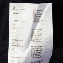 Pre Owned Maje Navy Blue Jersey Side Striped Polga Trousers S