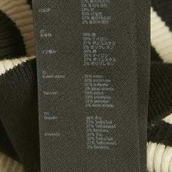 Pre Owned Maje Black/White Striped Rib Knit Tank Top S