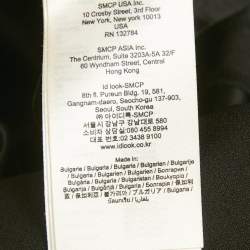 Pre Owned Maje Black Crepe Plunge Neck Belted Playsuit L