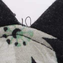 Pre Owned Maje Black Dark Grey Multicolor Floral Print Jersey Hoodie Sweatshirt S