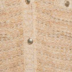 Pre Owned Maje Orange Lurex Knit Cardigan M