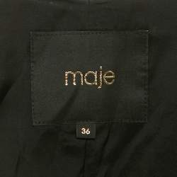 Pre Owned Maje Black Sequin Cropped Jacket S