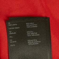 Pre Owned فستان ميني بدون أكمام من تويد أحمر من ماج مقاس صغير