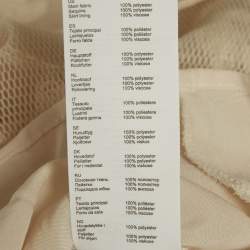 Pre Owned Maje Cream Sequin Sheer Midi Skirt S 