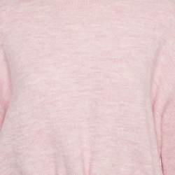 Pre Owned Maje Pink Wool Blend Sweater S