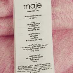 Pre Owned Maje Pink Wool Blend Sweater S