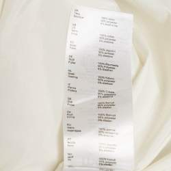 Pre Owned فستان ميني أبيض معدني من القطن رايدر بحجم متوسط - ماج