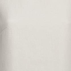 Pre Owned فستان ميني أبيض معدني من القطن رايدر بحجم متوسط - ماج