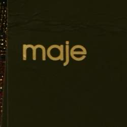 مملوكة مسبقًا فستان ميني جاكار زهور بلون أسود من ماج مقاس صغير - سمول