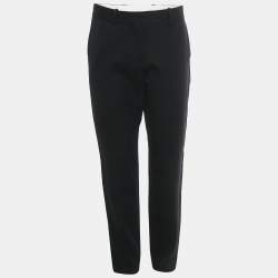 Pre Owned Maje Black Wool Formal Trousers M 