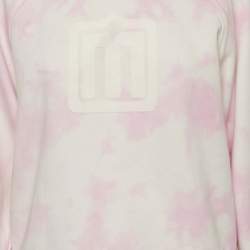Pre Owned Maje Pink Tie-Dye Cotton Sweatshirt M