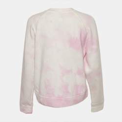 Pre Owned Maje Pink Tie-Dye Cotton Sweatshirt M