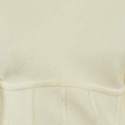 Pre Owned Maje Ivory Knit Corset Jumper S
