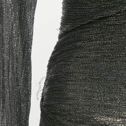 Pre Owned Maje Black Metallic Unny Mini Dress S