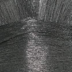 Pre Owned Maje Black Metallic Unny Mini Dress S